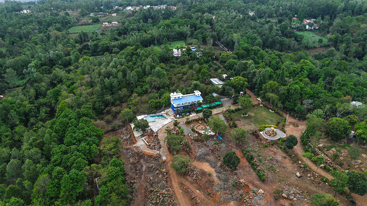 Premium eco resort surrounded by forest in Sirumalai Hills